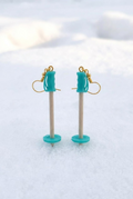 Ski Pole Earring