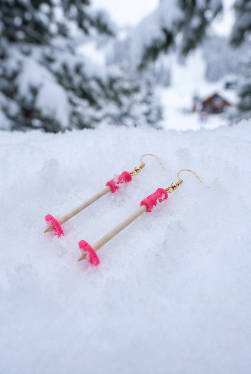 Ski Pole Earring